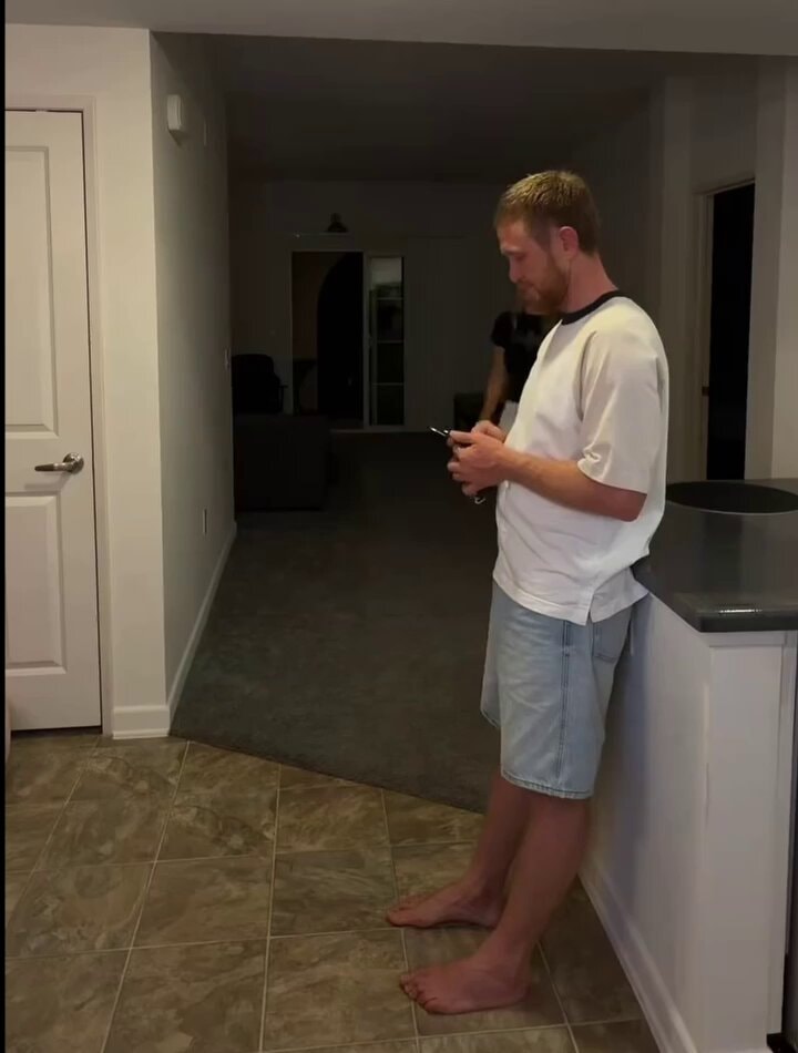 Man searching for keys instinct joke
