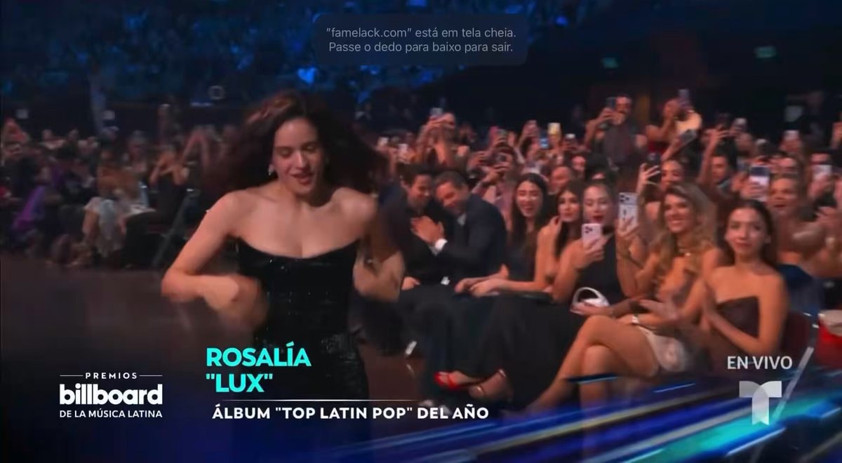 Rosalía Dr. Polo meme at Billboard Latin Music Awards