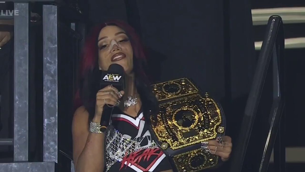 Mercedes Mone championship belt moment