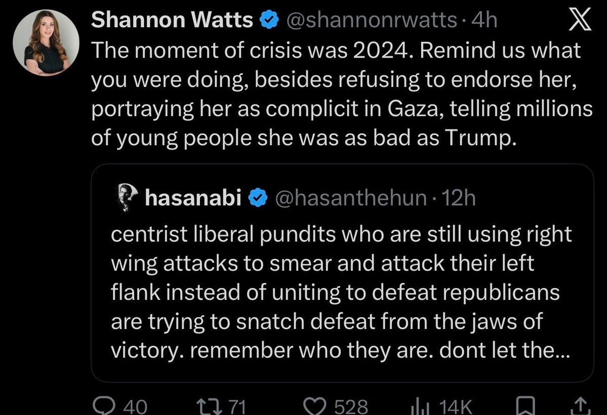 Shannon Watts responds to Hasan Piker