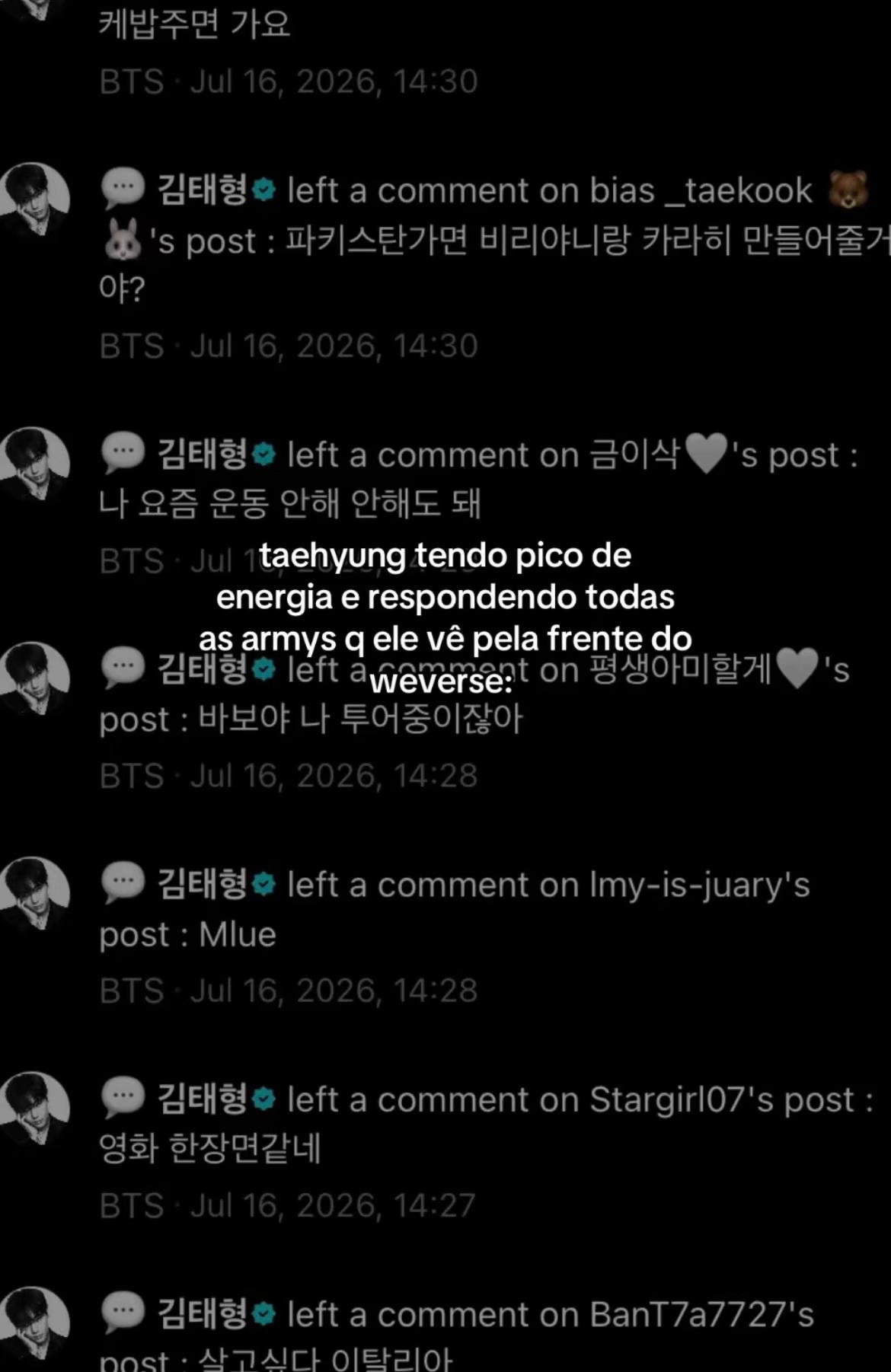 Taehyung interacting with fans