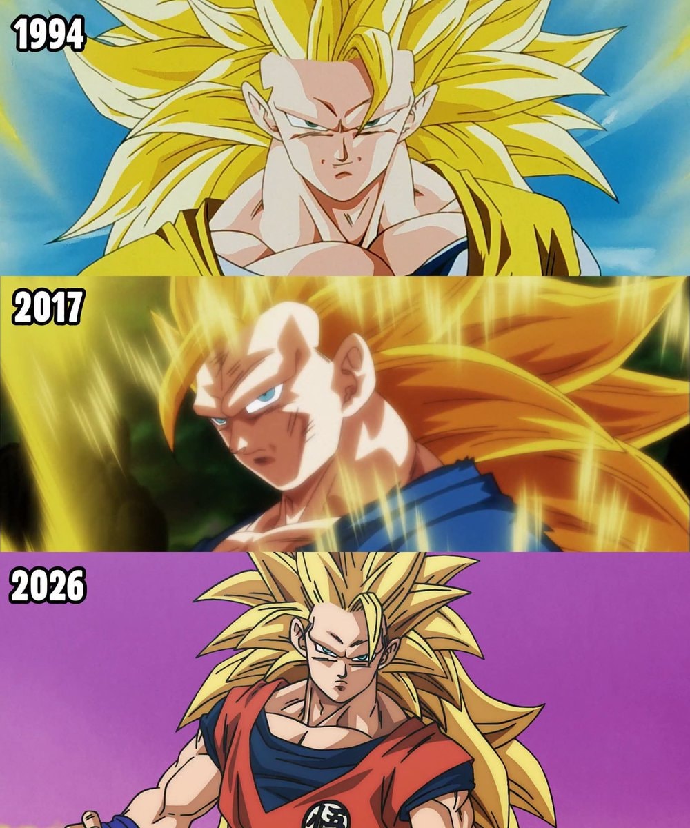 Goku Super Saiyan 3 evolution Goku Super Saiyan 3 evolution