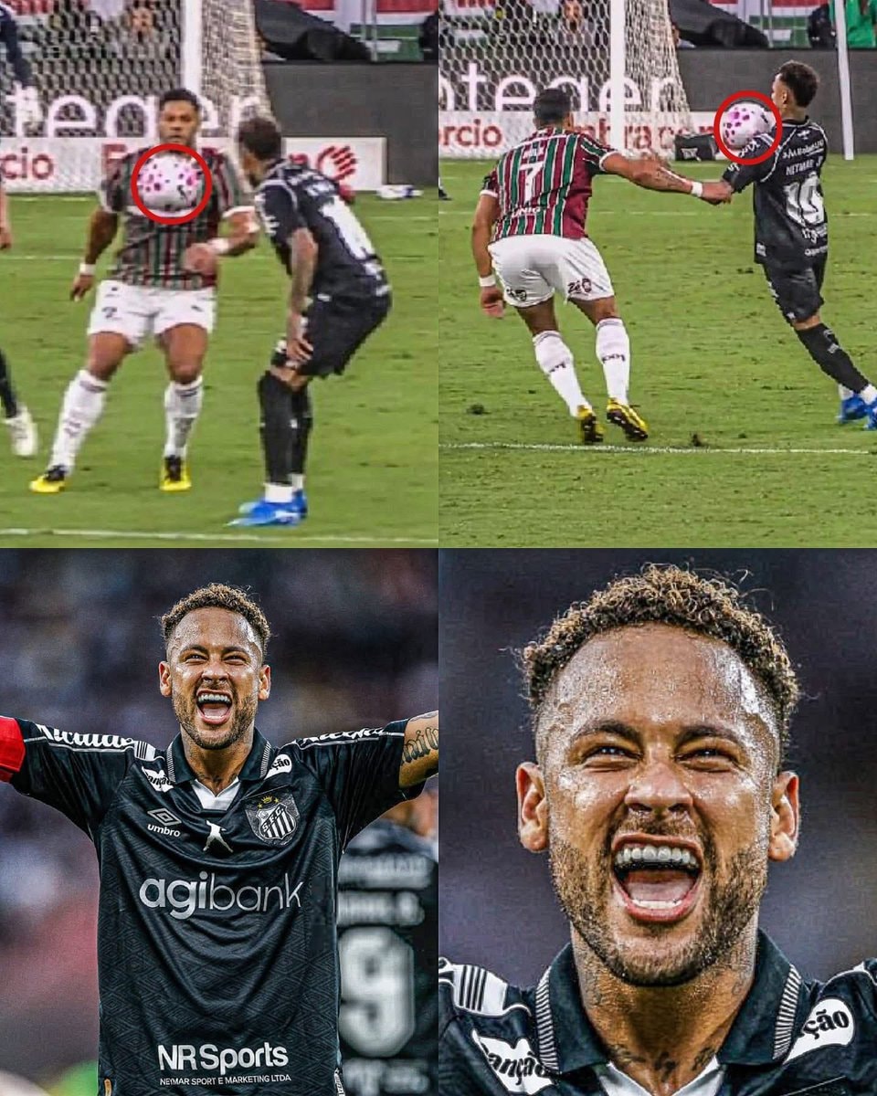 Neymar sombrero on Hulk at the Maracanã