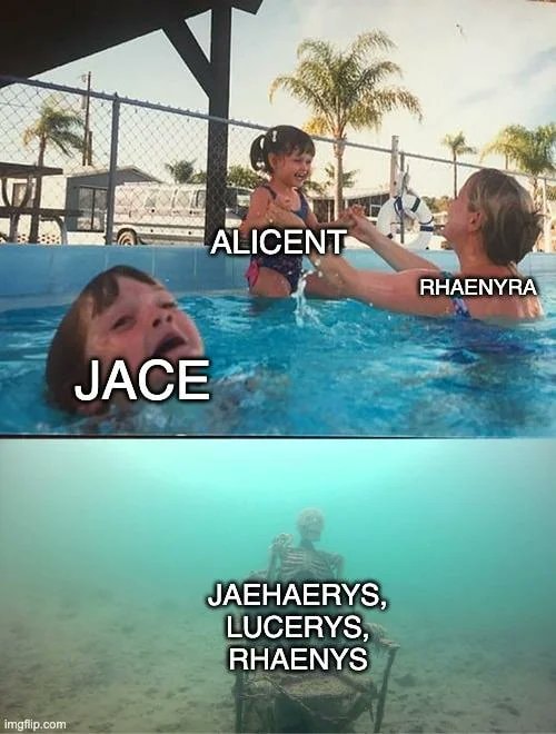 House of the Dragon pool meme