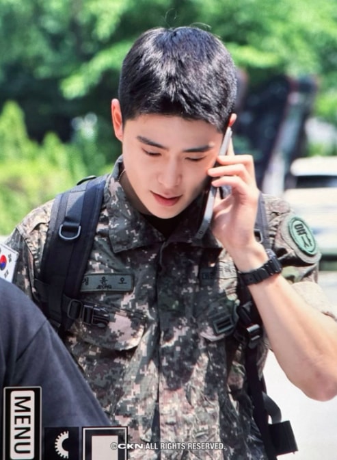 Two Photos of Jaehyun in Military Service (photo 2 of 2)