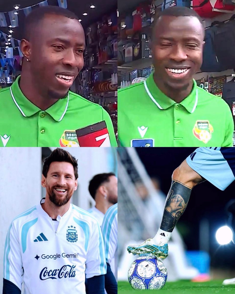 Mohamed Tijani and Lionel Messi Argentina farewell