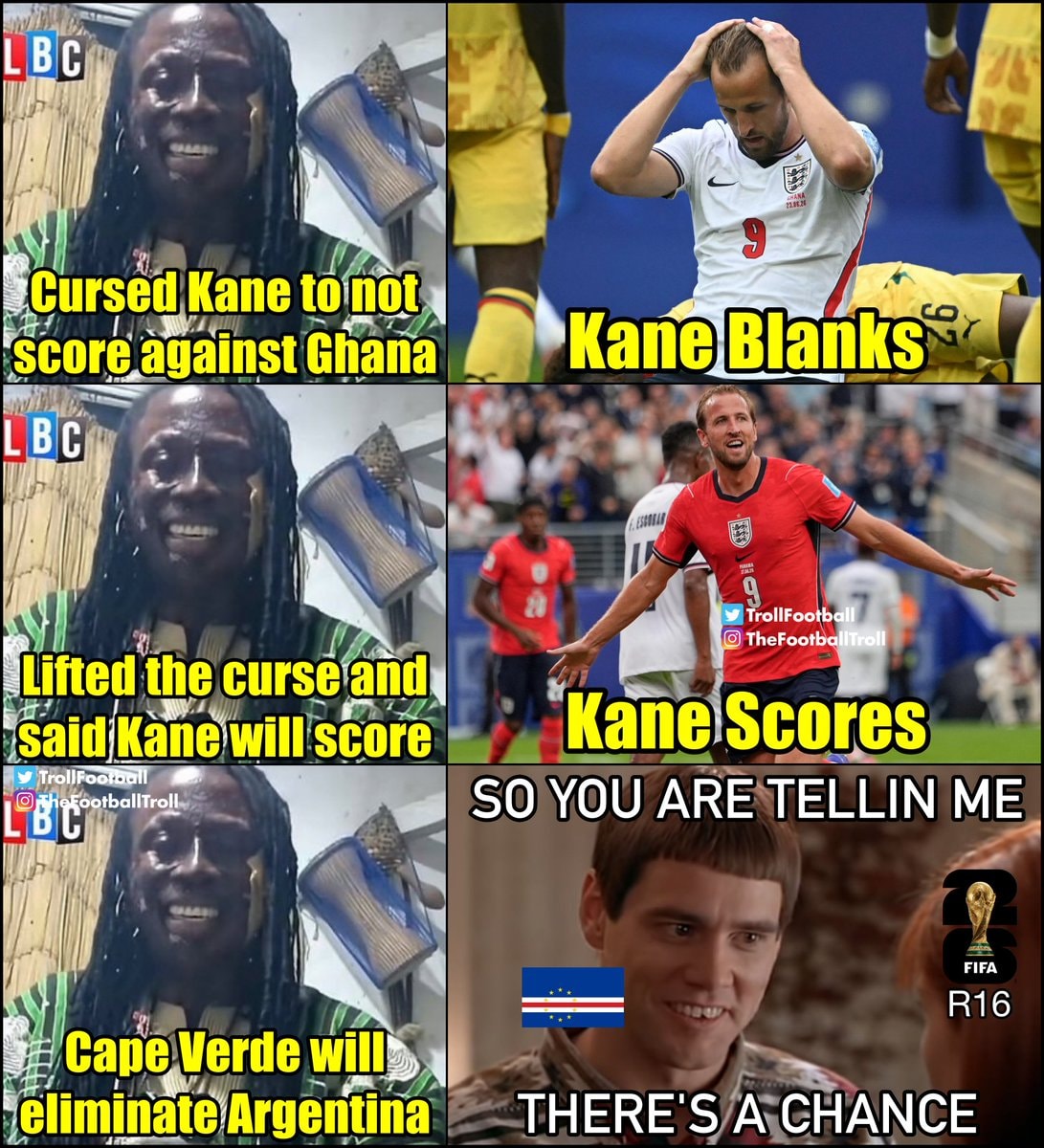 Harry Kane cursed meme 2026 World Cup