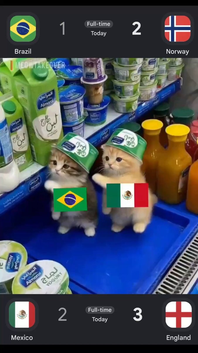 Brazil Mexico eliminated same day ❤️