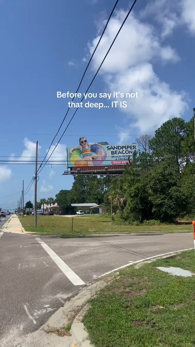 Sandpiper Beacon Beach billboard backlash
