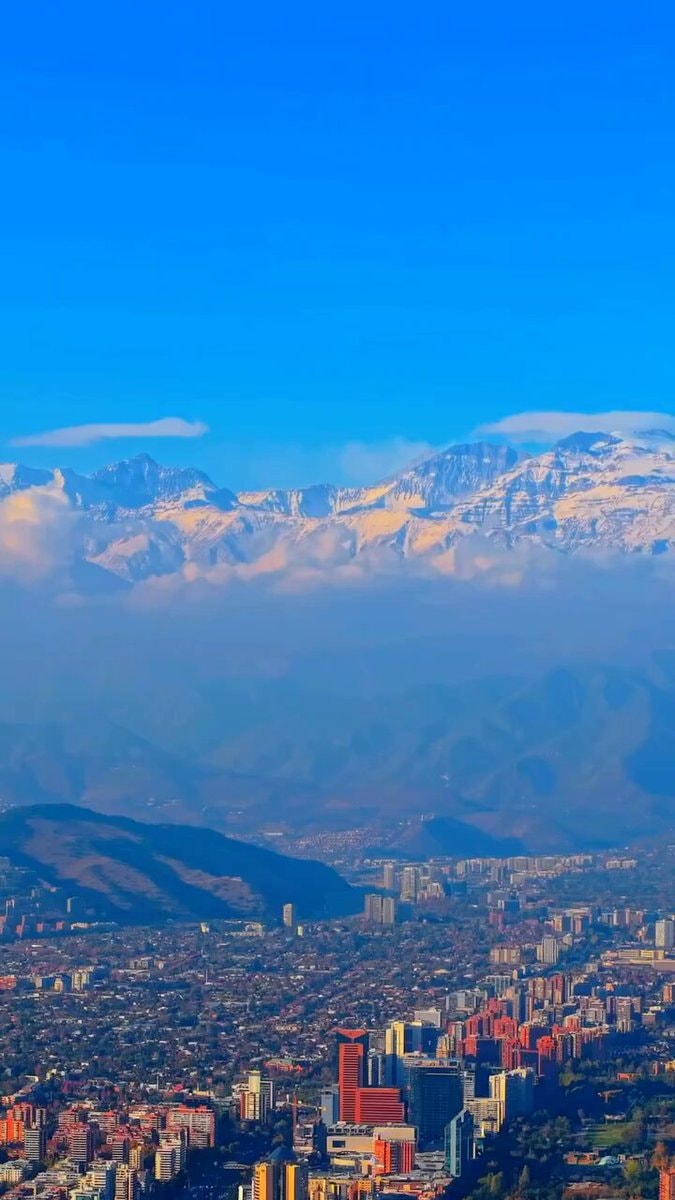 Cordillera Chile mountains cityscape Cordillera Chile mountains cityscape