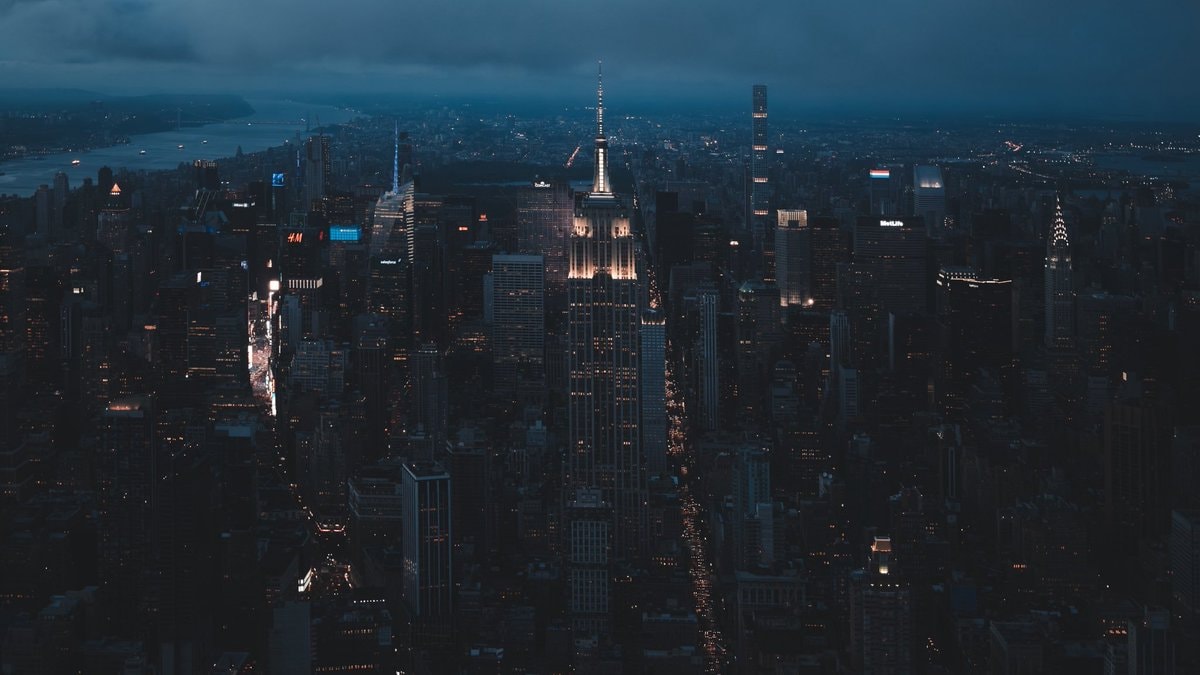 New York City skyline at night (photo 3 of 3)