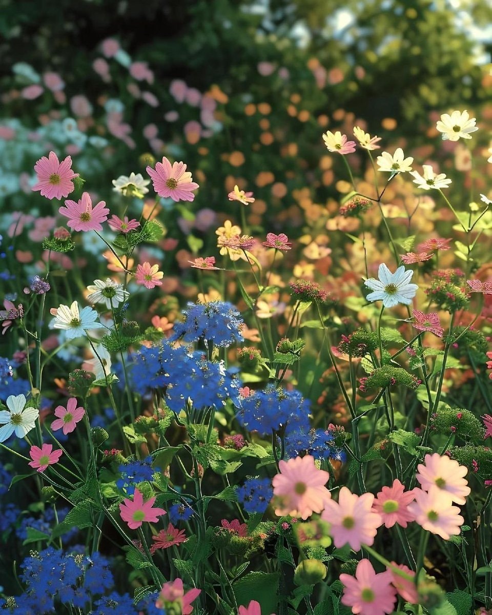 vibrant wildflower field