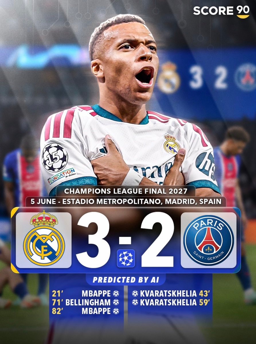 Real Madrid vs PSG Champions League Final 2027 Real Madrid vs PSG Champions League Final 2027