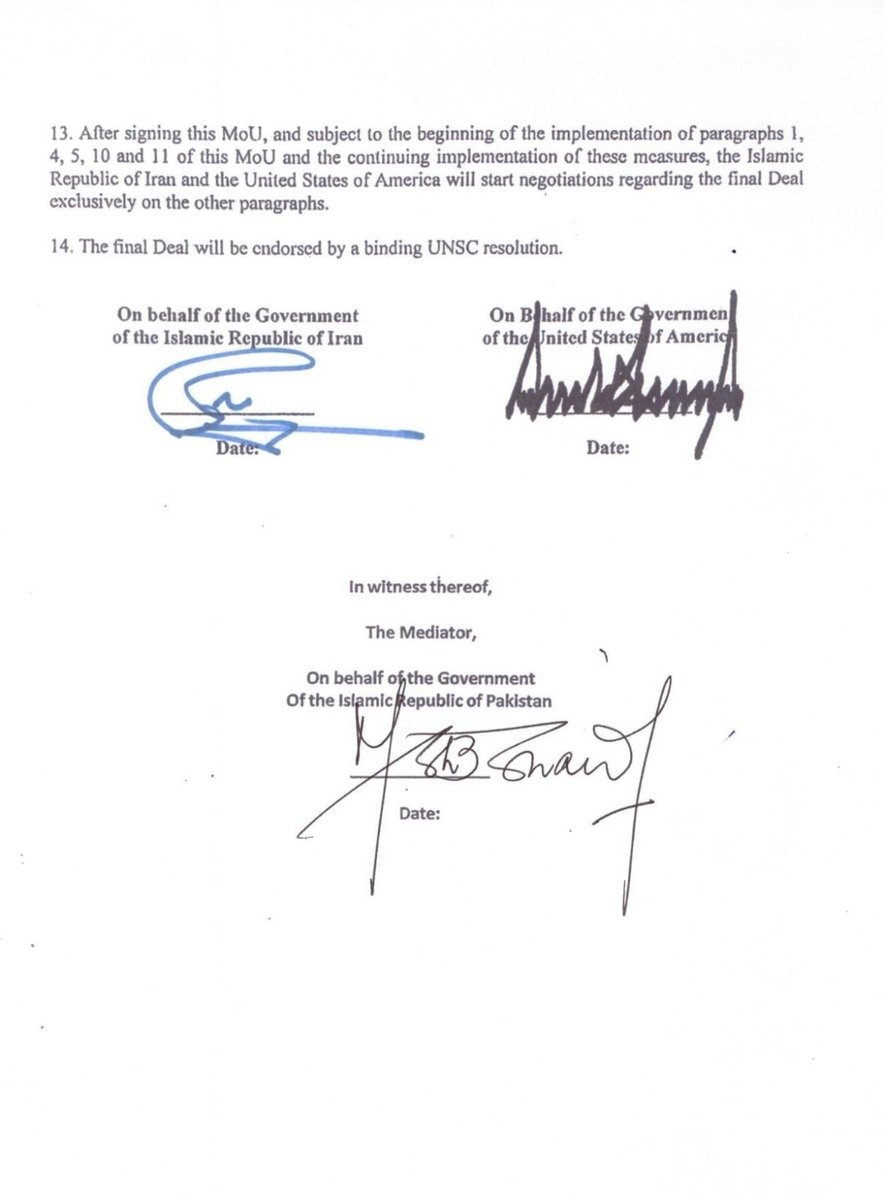Iran-US Memorandum of Understanding signed (photo 3 of 3)