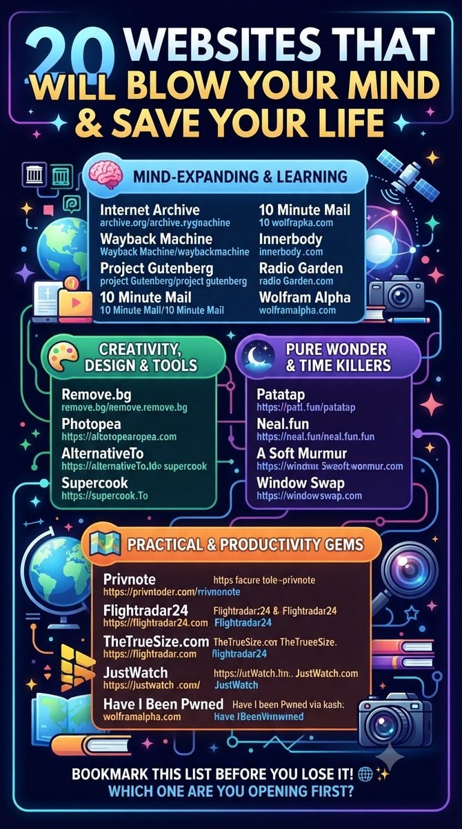 20 websites that will blow your mind