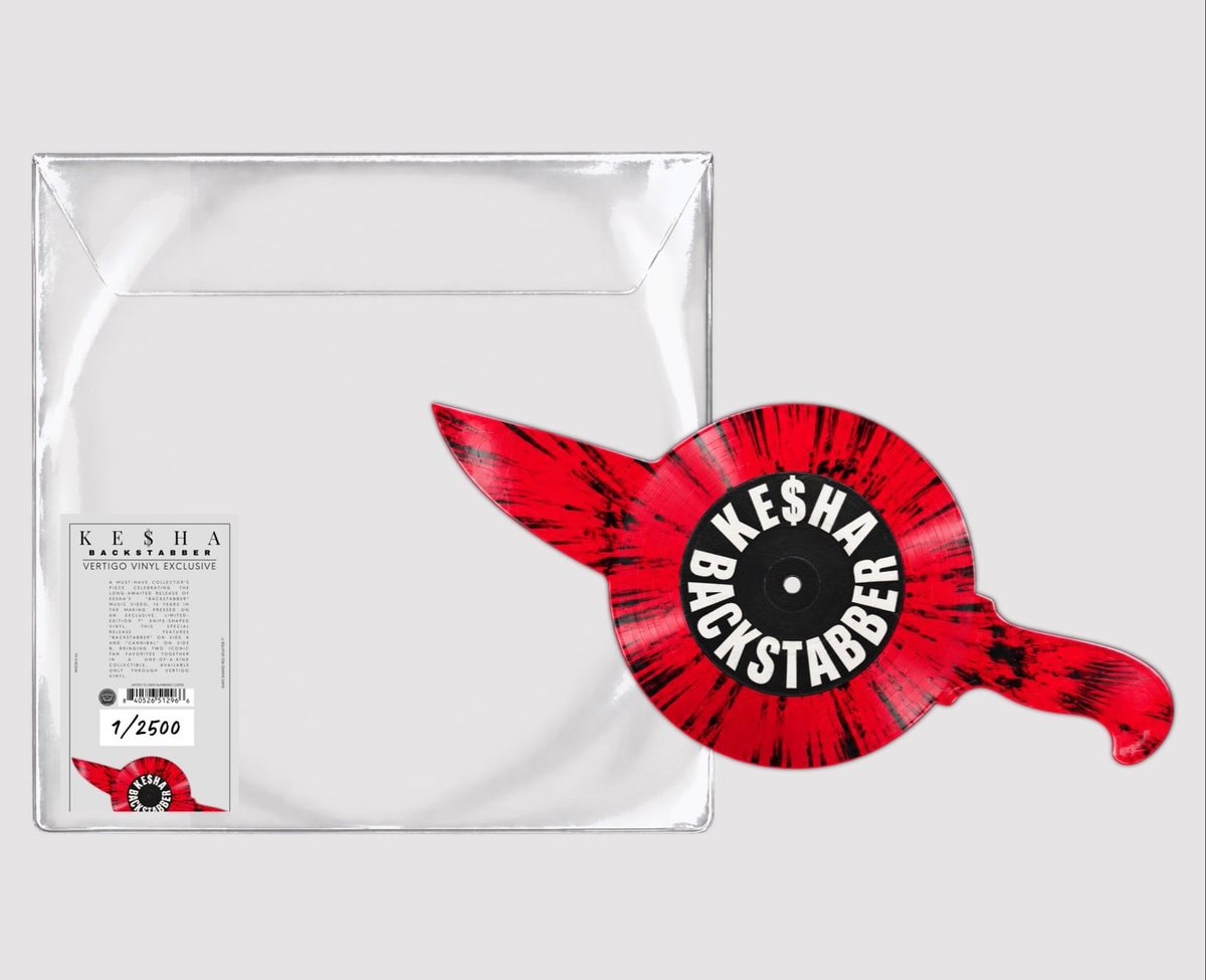 Kesha knife-shaped vinyl Backstabber Cannibal