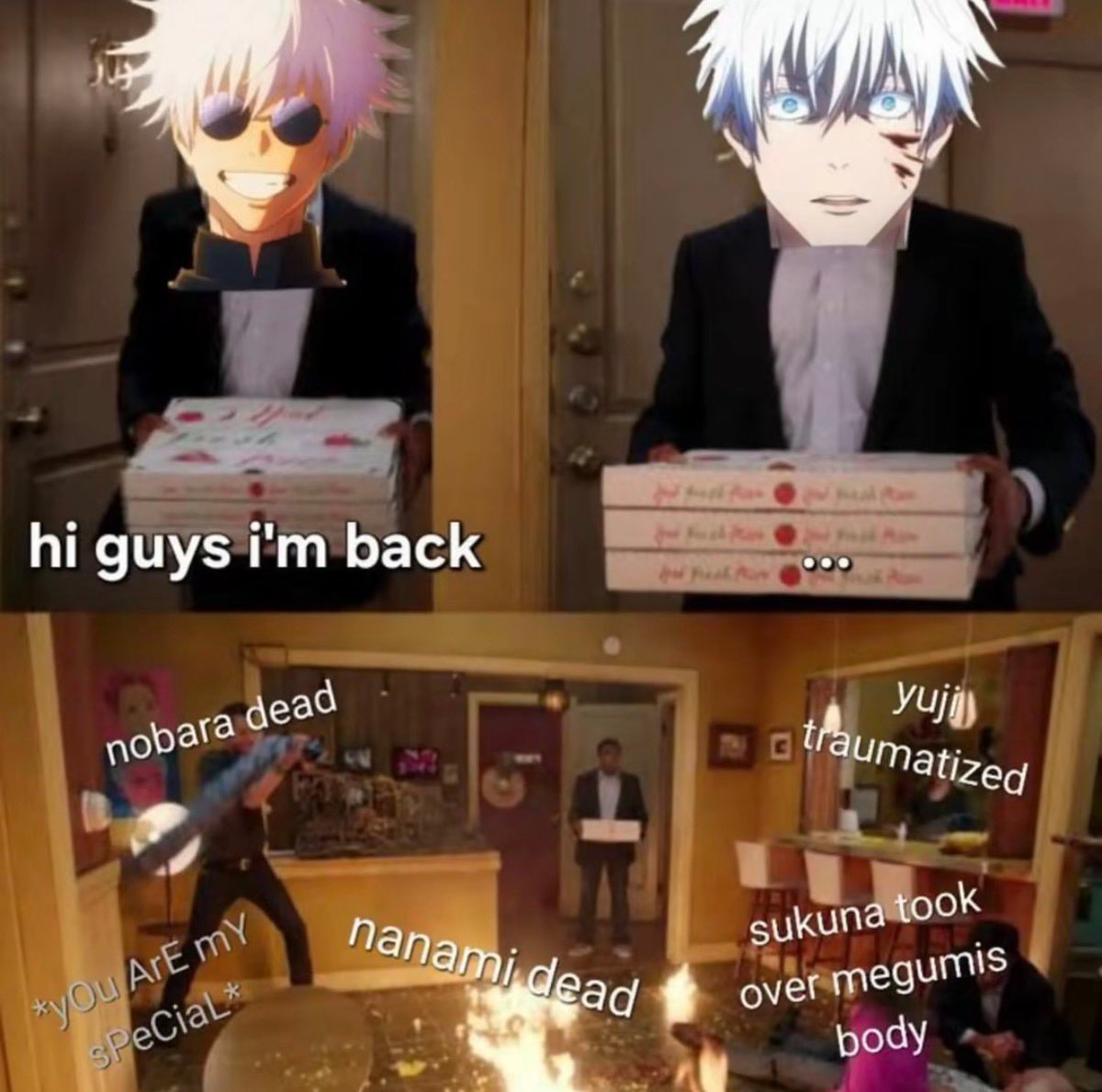 Sukuna meme reaction