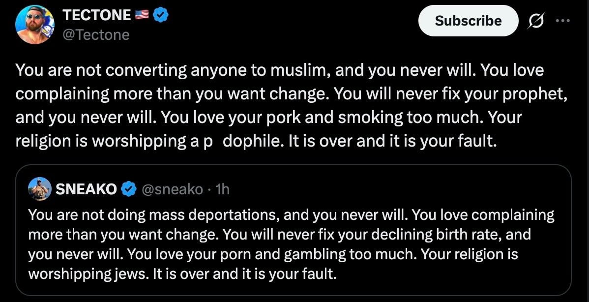 Tectone calls out Sneako