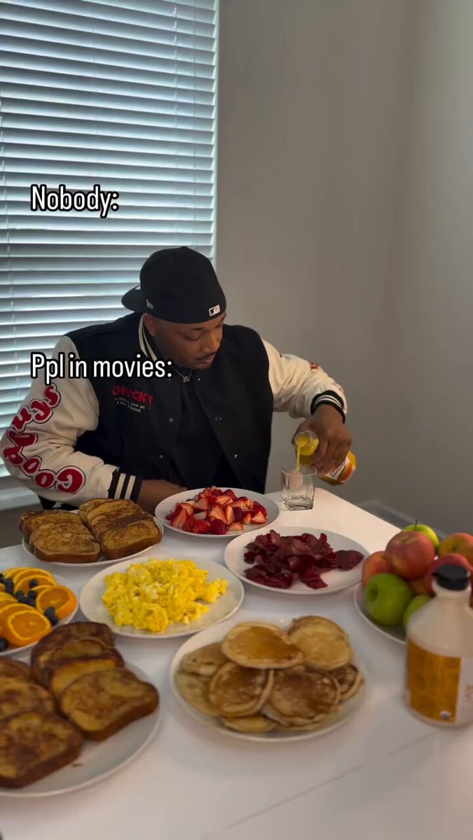 CHUCKY jacket breakfast meme