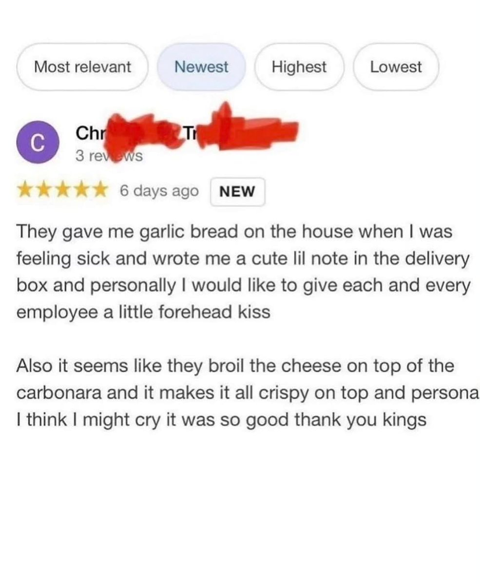 Man apologizes for late food order (photo 2 of 3)