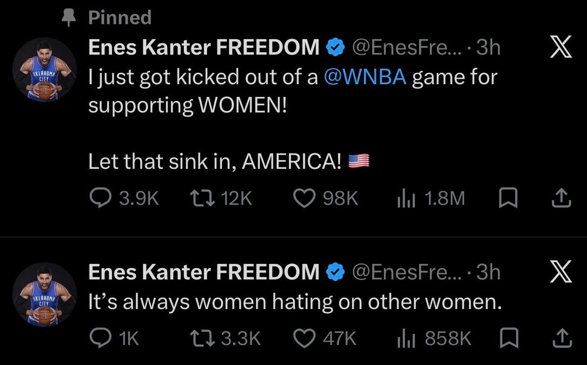 Enes Kanter WNBA removal claim