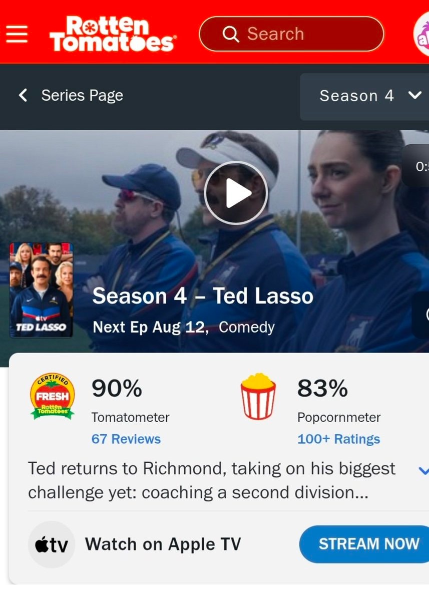 Ted Lasso Season 4 Certified Fresh (photo 2 of 2)