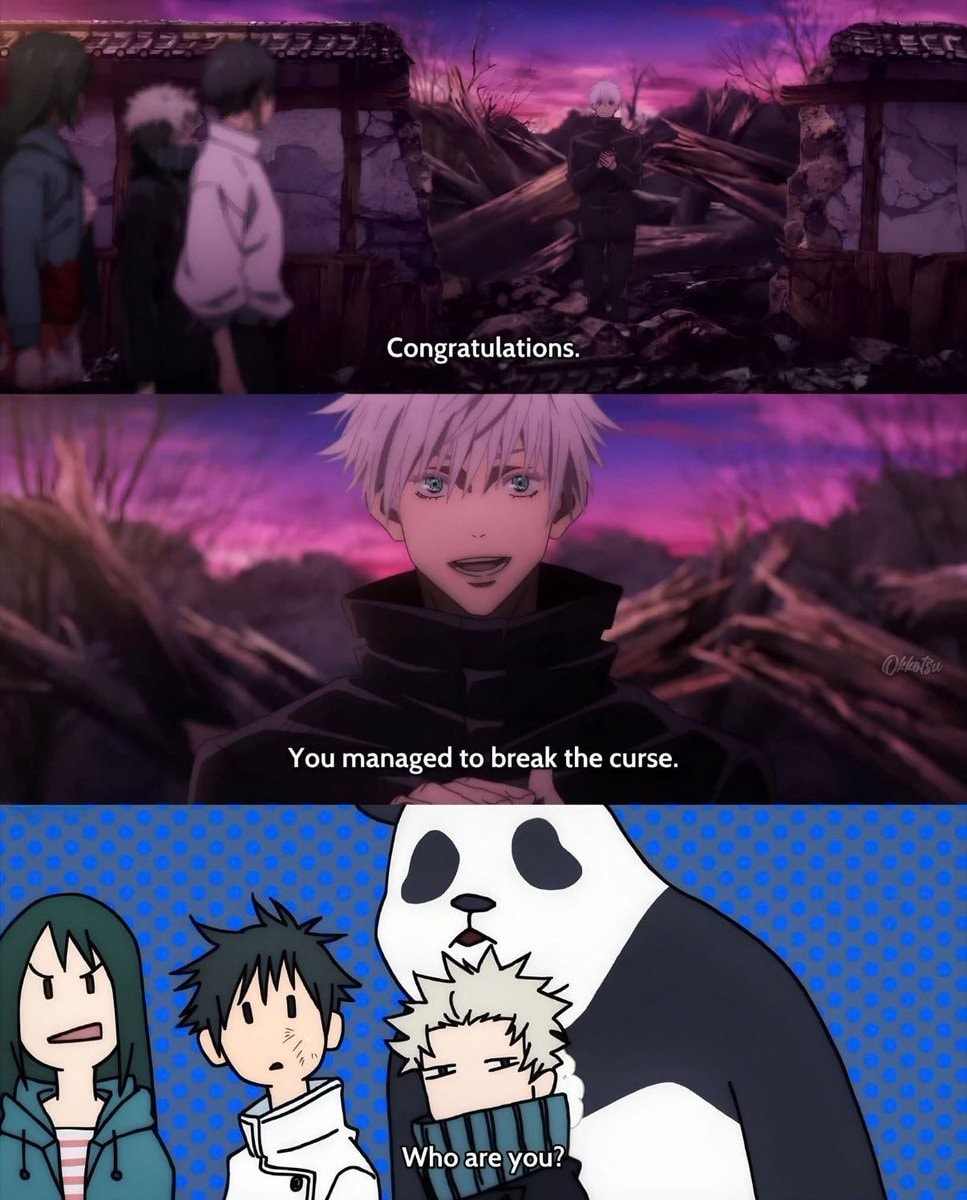 Gojo face reaction
