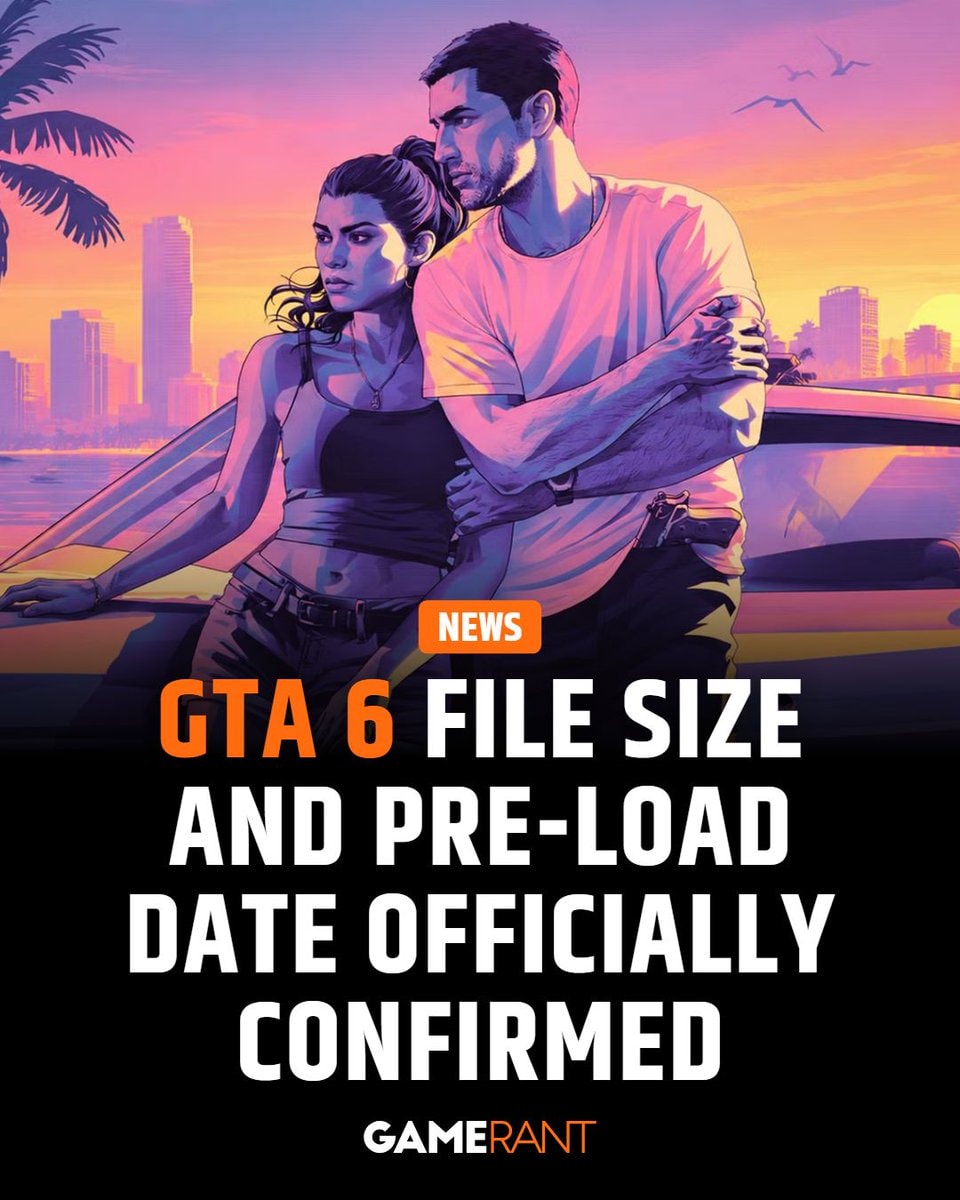 GTA 6 file size and preload date