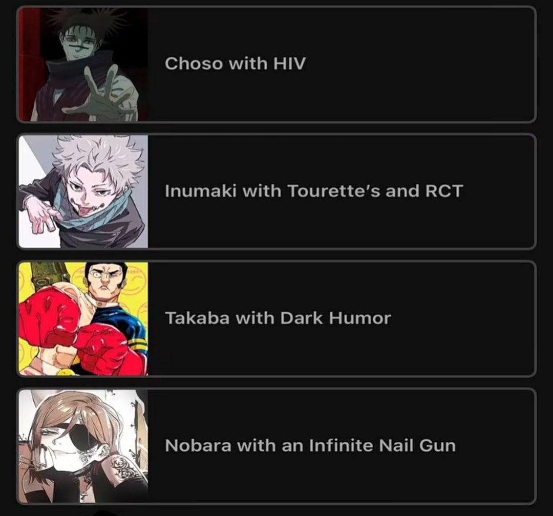 anime character strength meme