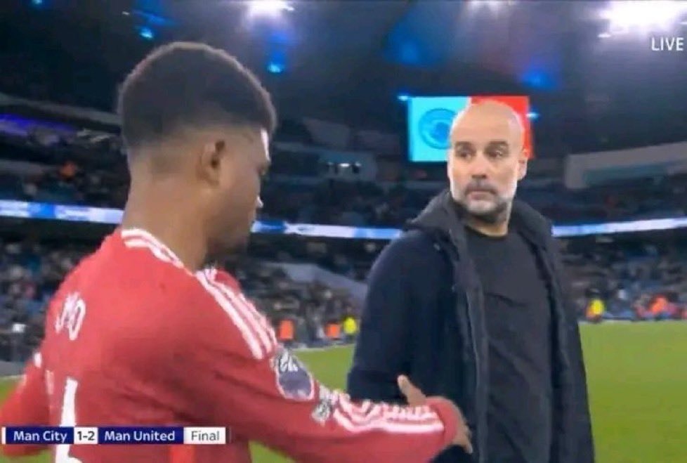 Pep Guardiola on shocking United loss (photo 2 of 2)