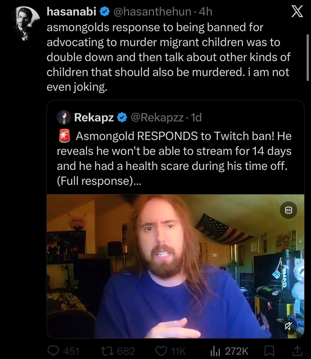 Asmongold and Hasan clash over Israeli settlers (photo 1 of 2) Asmongold and Hasan clash over Israeli settlers (photo 1 of 2)