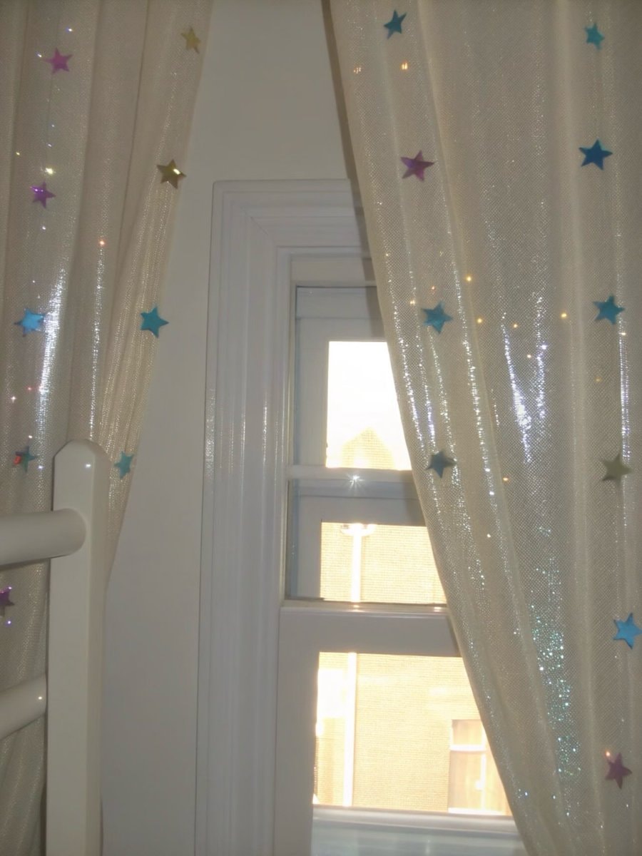 sparkly star curtains