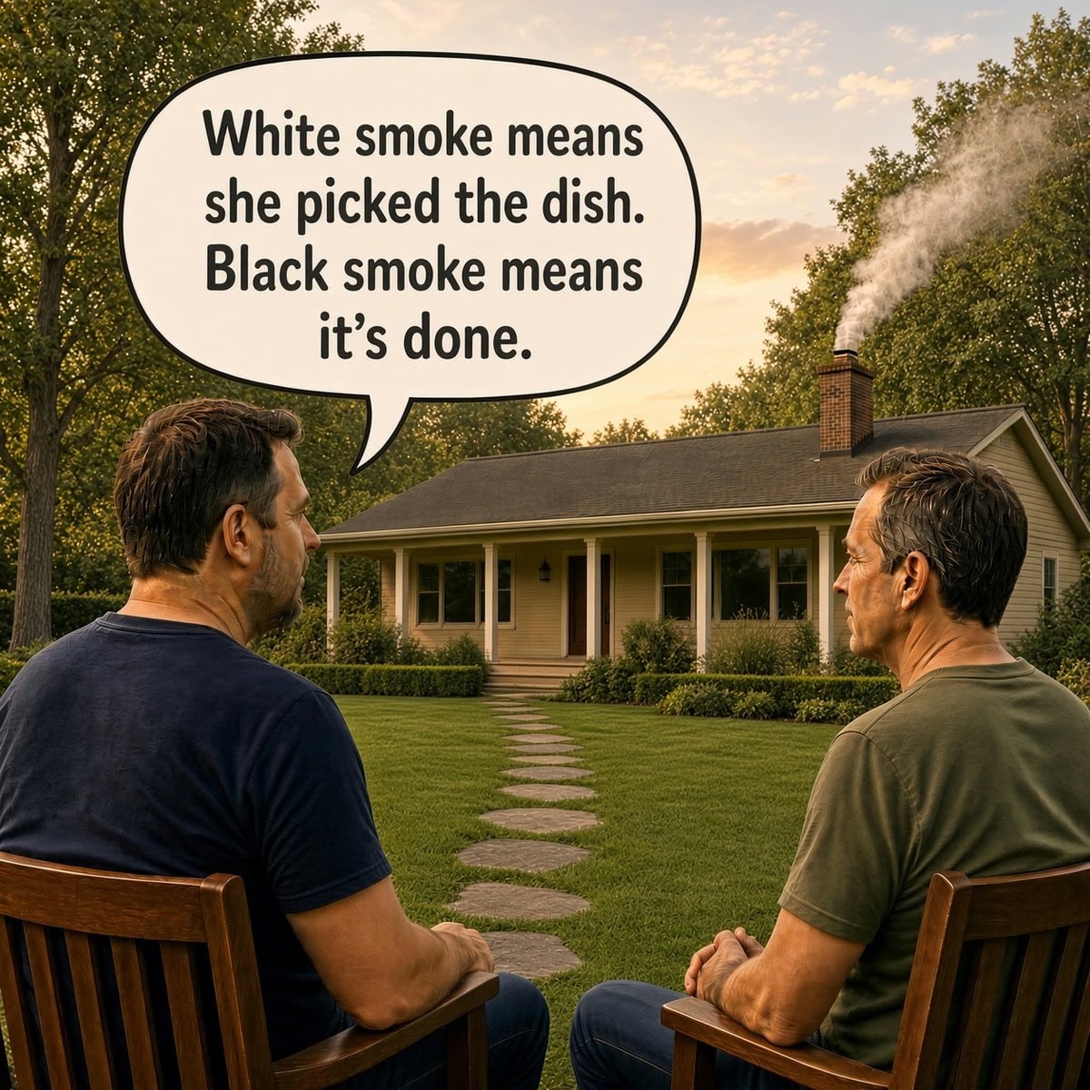 chimney smoke joke