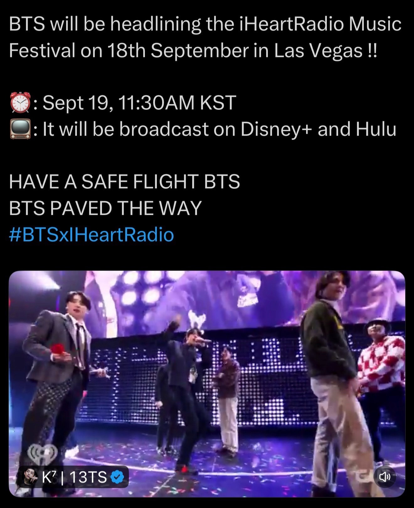 BTS iHeartRadio Music Festival Las Vegas