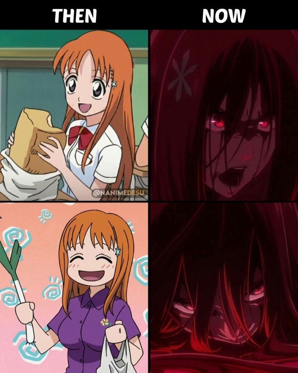 Anime character transformation meme