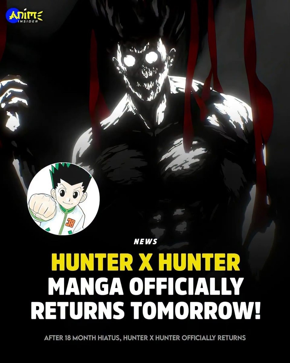 Hunter x Hunter manga returns tomorrow