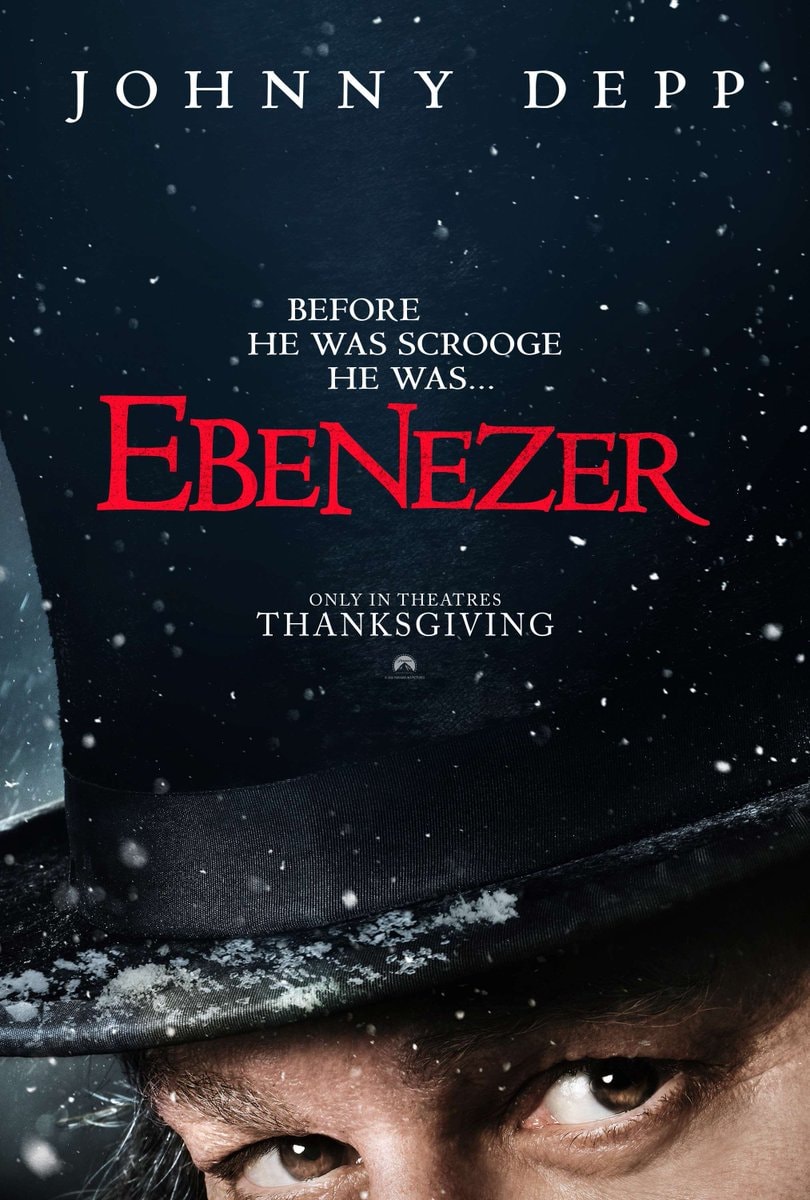 Ebenezer poster Johnny Depp Scrooge
