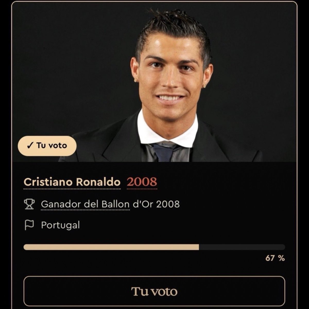 Cristiano Ronaldo formal portrait