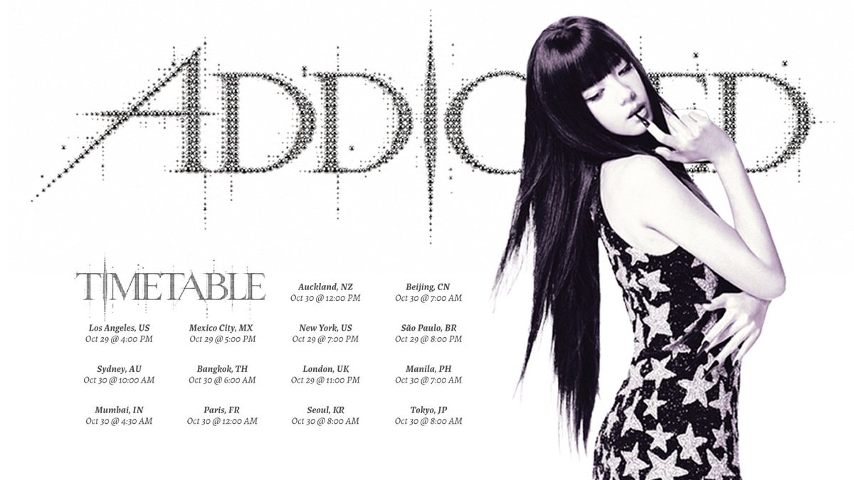 Jisoo ADDICTED timetable