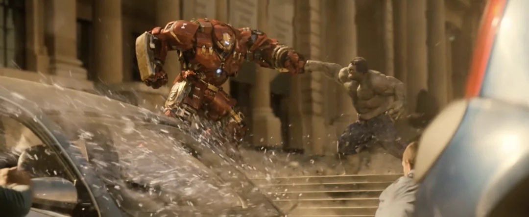 Hulkbuster vs Hulk MCU fight