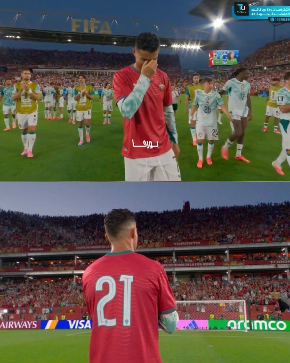 Ronaldo in tears in Diogo Jota shirt 💔😭