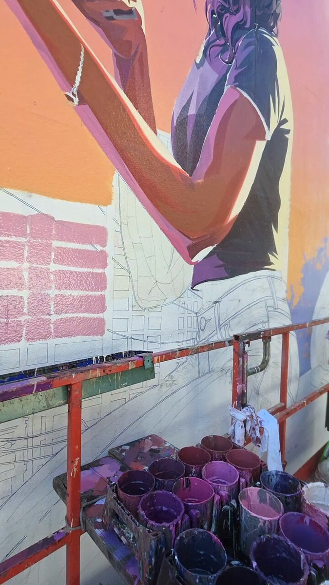 GTA 6 mural Brooklyn in progress