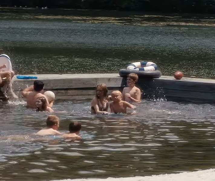 young Jason Voorhees in CRYSTAL LAKE
