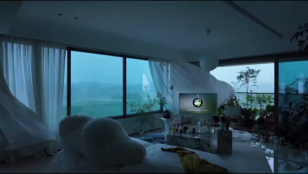 stormy landscape view