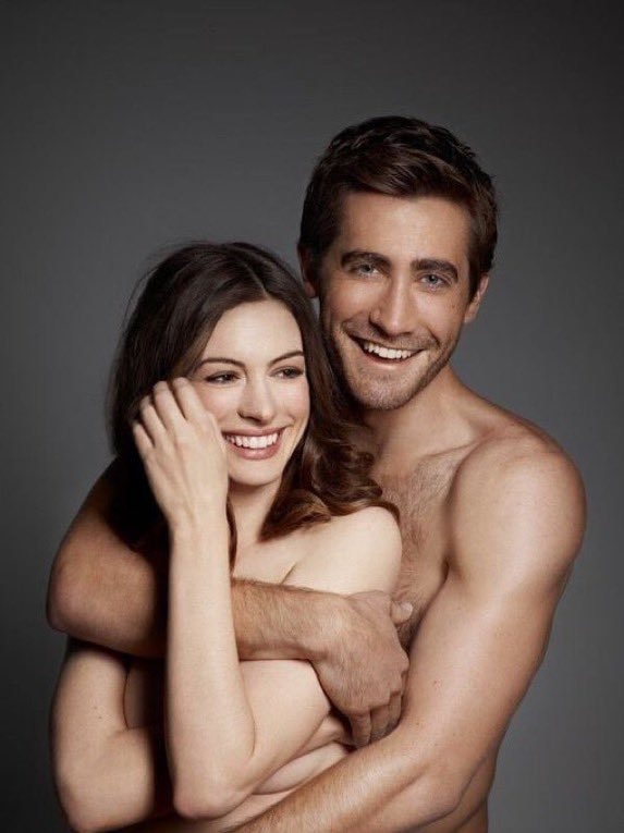 Anne Hathaway Jake Gyllenhaal photoshoot chemistry (photo 1 of 3)