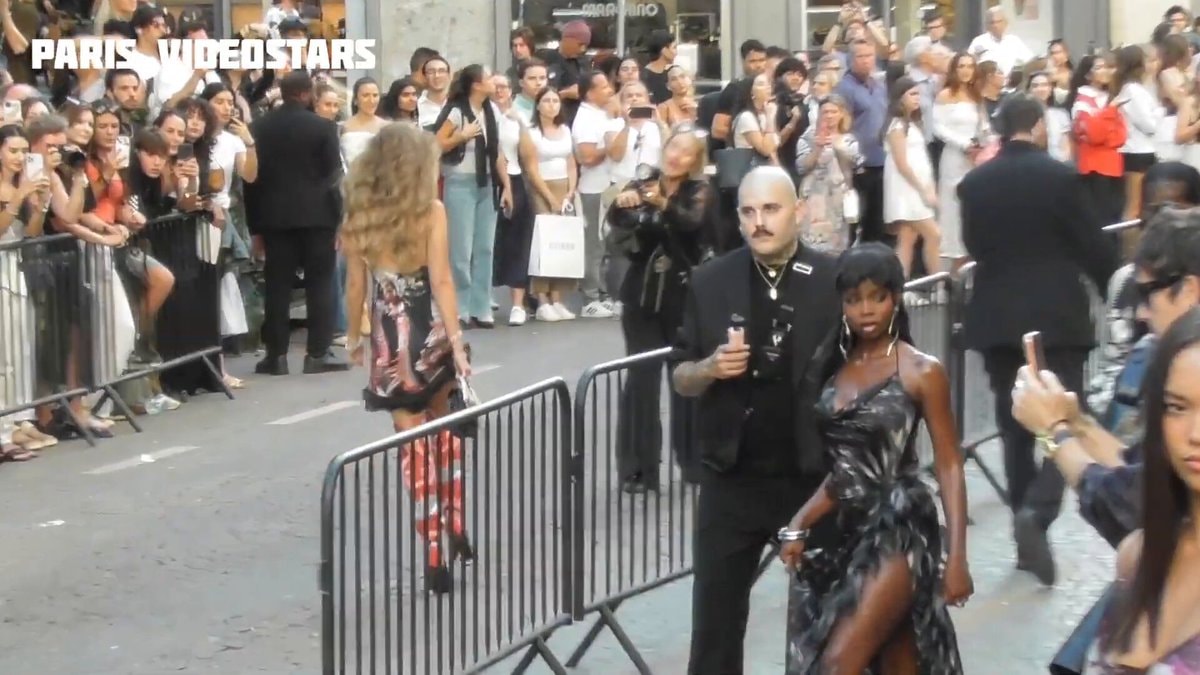 Olandria Carthen Roberto Cavalli Milan Fashion Week