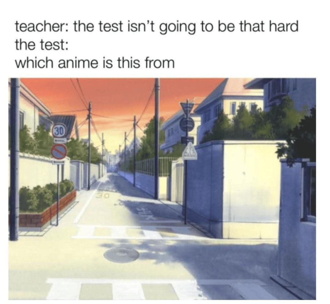 anime meme test hard
