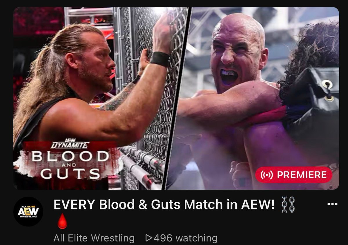 AEW Blood & Guts matches on YouTube