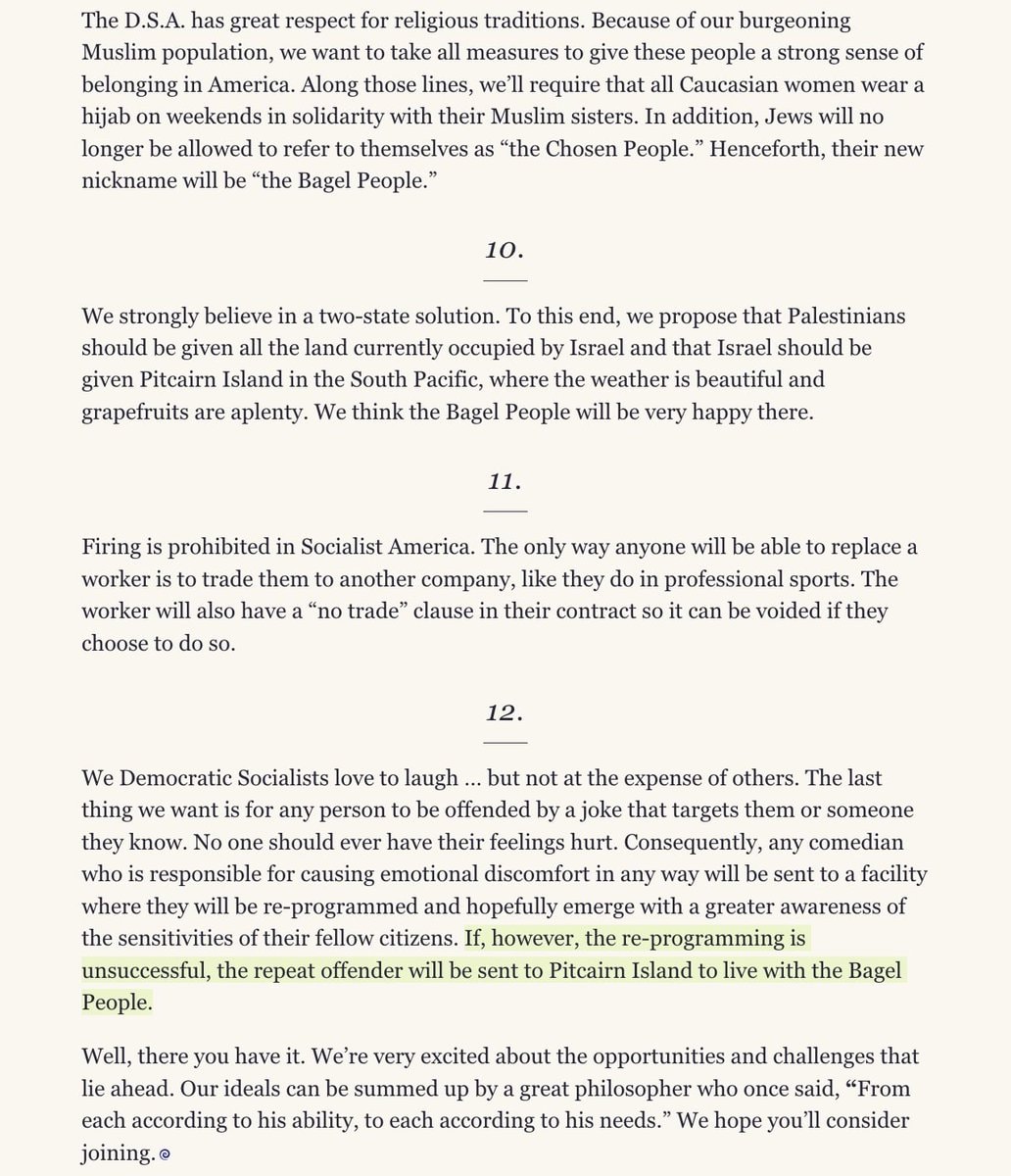 Larry David DSA satire in Air Mail (photo 3 of 3) Larry David DSA satire in Air Mail (photo 3 of 3)