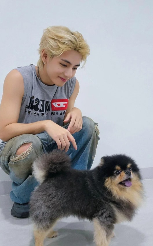 Yeontan birthday 9 years Taehyung